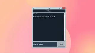 Interactive Chatbot Application Using Python Pytorch Tkinter