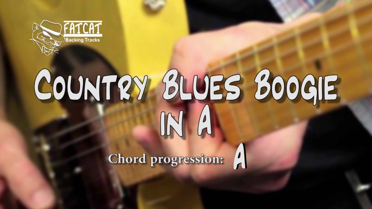 Country Blues Boogie Backing Track in A