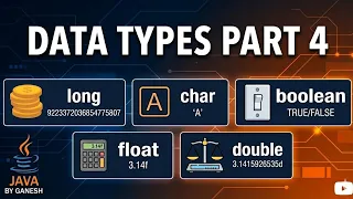 Lecture 7 Java Data Types Explained char boolean float double