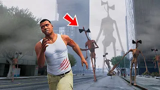 Download I Found Siren Head on GTA 5 (Scary) Finally Franklin Escaped from the Sirenhead MP3