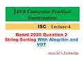 ISC BOARD 2020 PRACTICAL QUESTION 3 SOLVED EASILY EXPLAINED