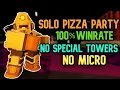 Solo Pizza Party Triumph NO SPECIAL TOWERS NO MICRO GUIDE - Tower Defense Simulator TDS