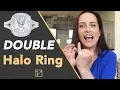 Double Halo Engagement Ring Why Halos NEED to be proportional so the diamond REALLY SPARKLES