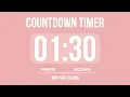 90 SECOND COUNTDOWN TIMER WITH SOFT ALARMS
