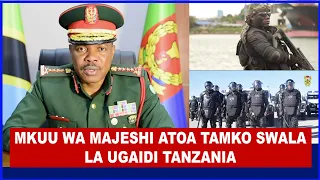 MKUU WA MAJESHI YA ULINZI WA TANZANIA JENERALI JACOB MKUNDA ATOA TAMKO HILI KUHUSU UGAIDI