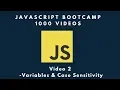JavaScript Variables and Case Sensitivity - JavaScript BootCamp