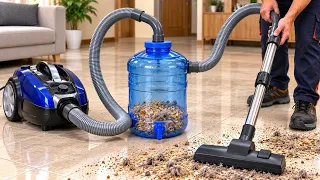 Attach Old Plastic Bottle to Vacuum Cleaner and Create an Amazing Tool!Every Home Needs This! π±