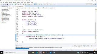 Nested Classes Non Static - Inner Classes
