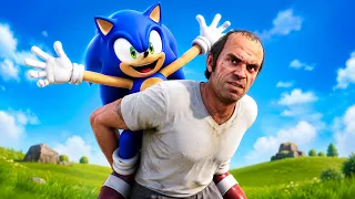 GTA Trevor and Sonic the Hedgehog BECOME BEST FRIENDS!!.. Fortnite