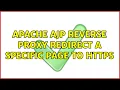 Apache ajp reverse proxy redirect a specific page to https