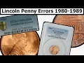 1980-1989 Lincoln Penny Errors Varieties Complete Guide - Values Clear Explanation