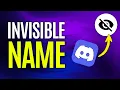 How To Get Invisible Discord Name Full Guide