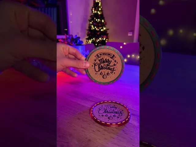 Christmas Stitched Coasters video thumbnail
