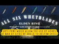 Elden Ring All Whetblade Locations and their Affinity Upgrades