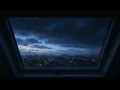 Japanese Skylight Rain Ambience to Relax and Sleep | Sheltered From the Rain