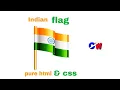 Indian flag animation using html css HTML CSS animation