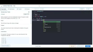 Python Multiplication Tables Coding Practice-10A NxtWave CCBP 4 0