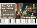 Download Lagu Minuet in G Major, BWV Ahn. 114 │ Piano Tutorial │ Notebook for Anna Magdalena Bach