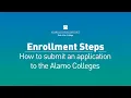 How to submit an application to the Alamo Colleges