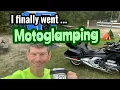 MOTOCAMPING or MOTO-GLAMPING I went motorcycle camping with my time-out deluxe camper