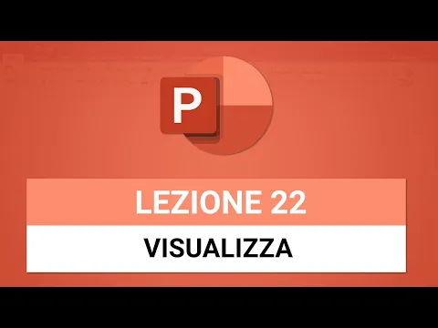 Menu Visualizza - POWERPOINT TUTORIAL ITALIANO 22