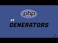 generators in php - yielding values