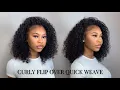HOW TO Curly Flip Over Quick Weave