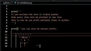 printing multiple lines using python s print