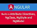 Angular Tutorial in Hindi Built in Attribute Directives NgClass NgStyle NgModel