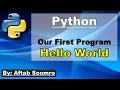 Writing Our First Python Program Hello World in Urdu and Hindi