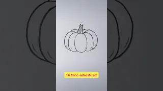 pumpkin drawing for kids