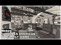 BLOXBURG Suburban American Family Home Speedbuild interior full tour House Build
