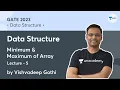 Data Structure Lecture 5 Minimum Maximum of Array Vishvadeep Gothi Unacademy Computer Science