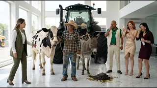 Campesino llego con su burro a concencionaria a comprar un tractor y lo que recibio no lo esperaba
