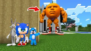 ماين كرافت لكن الحارس البرتقالة هاجمني 