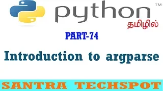 Introduction to ArgParse in Python Python Tutorial in Tamil