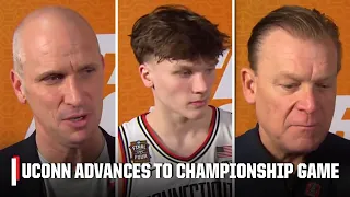 Dan Hurley Braylon Mullins Brad Underwood react to Illinois-UConn ESPN College Basketball