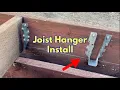 Joist Hangers Install for Deck DIY Project