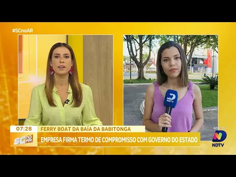 Empresa firma termo de Compromisso com governo do Estado para serviço de ferryboat em Joinville