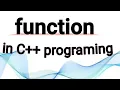 Function in C programming part