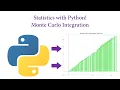 Statistics with Python Monte Carlo Integration