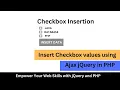 Insert Checkbox values using Ajax jQuery in PHP Insert checkbox value in database using jQuery