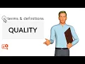 Quality I Terms Definitions