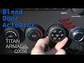 HVAC Mode Blend Door Actuator Replacement Nissan Titan Armada Infinity QX56