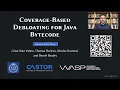 Coverage-Based Debloating for Java Bytecode