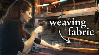 I Tried Weaving on an 1840s Hand Powered Loom