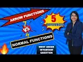 arrow function vs normal function javascript Javascript Interview questions and answers in hindi