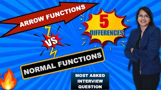 arrow function vs normal function javascript Javascript Interview questions and answers in hindi