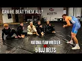 BJJ vs WRESTLING Can a 57kg National Team Wrestler BEAT EVERY BJJ Belt BRUTAL TAKEDOWNS
