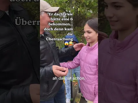 Der Reaktion des Papas ist unbezahlbar 😱😂 6 Einser?! Damit hat niemand gerechnet 😂🎊 ##shorts #spaß